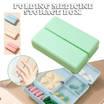 Портативные дорожные футляры для таблеток, коробка-органайзер для лекарств с 7 отделениями, контейнер для таблеток, таблетки, Витамины, лекарства